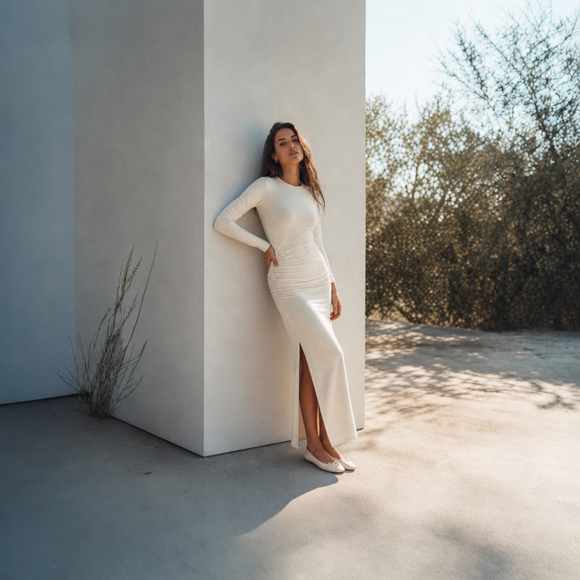 Sukienka Carla off white