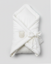 Rożek niemowlęcy Premium Soft z bawełny - Off white biały