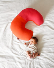 Kojící polštář Piapimo Jersey s nepromokavou vložkou, růžový