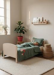 Pokój z czerwoną doniczką