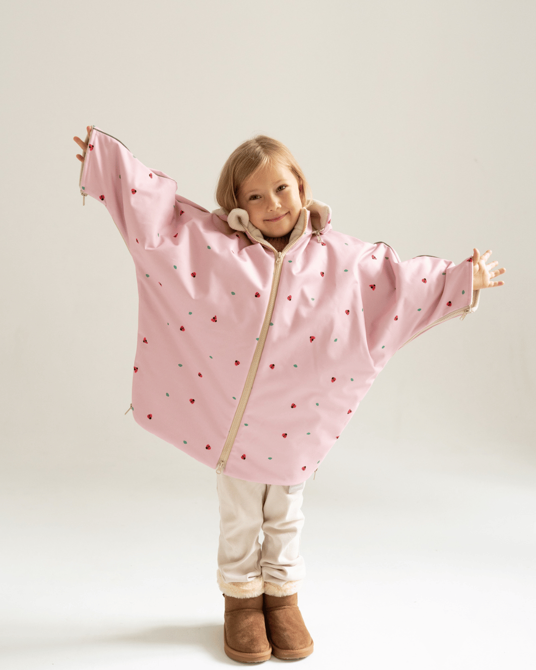Ponczo/kurtka samochodowa MERINO COCCINELLA, 3-6 lat