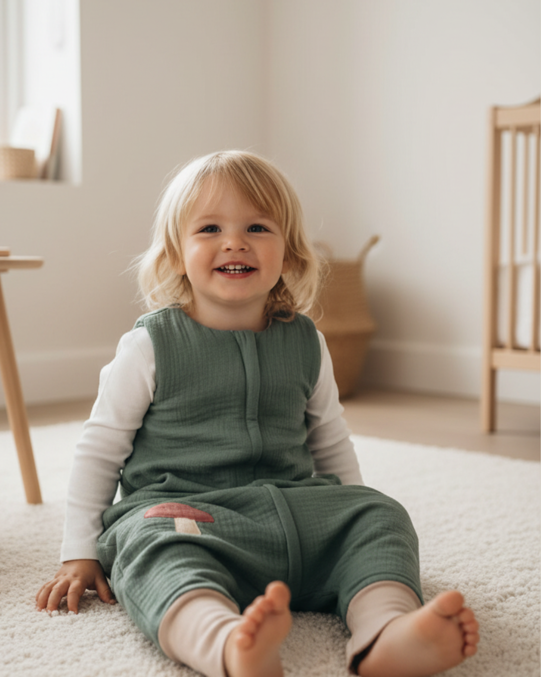 Spací pytel s nožičkami 1.0 TOG 0-30 měsíců pískový