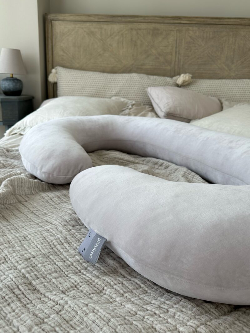 poduszka dla cięzarnych do spania, w kształcie litery C. piaskowa piapimo